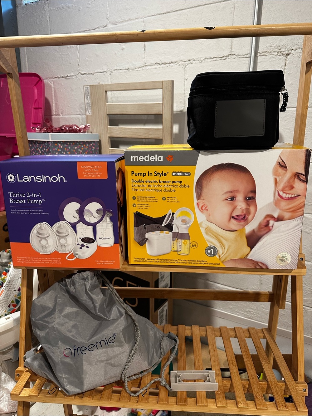 Lansinoh Thrive 2-in-1 Breast Pump - Purple, White